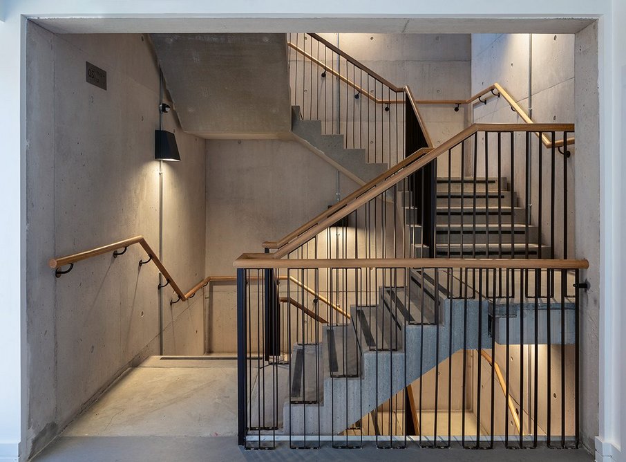 A staircase at Taylor and Chatto Court by Henley Halebrown.