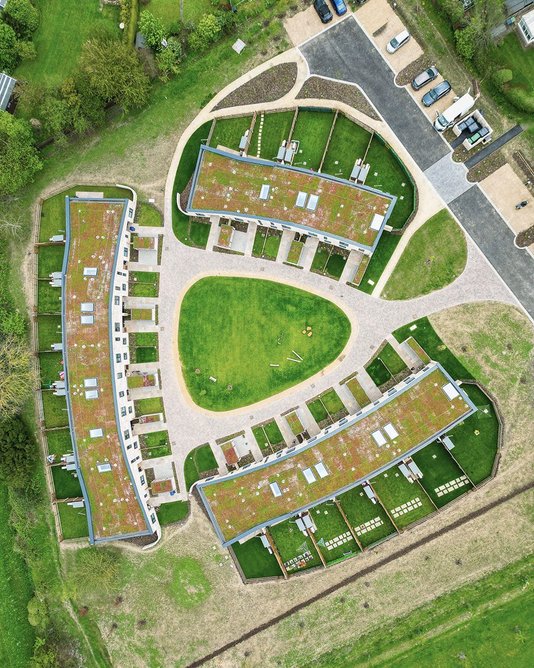 More's Meadow Almshouses, Great Shelford by Haysom Ward Miller Architects and Emily Haysom Landscape Architecture.