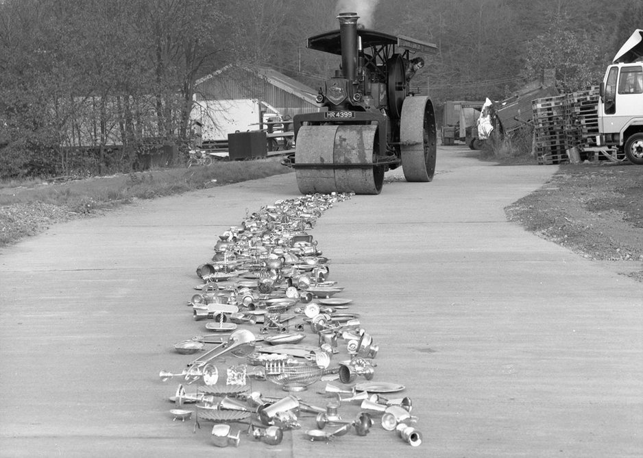 Cornelia Parker, Thirty Pieces of Silver, 1988 (work in progress)