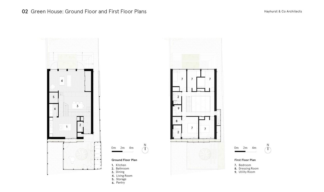 Ground Floor and First Floor Plans.