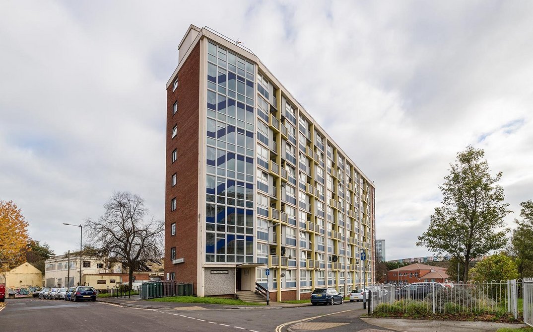 Proctor House, Redcliffe, Bristol. Council housing designed by Bristol City Council’s Architects Department, 1958-60.