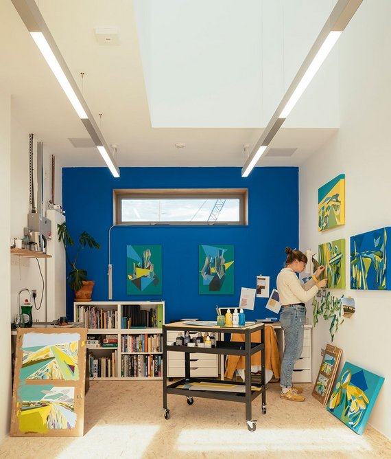 One of the artists’ studios.