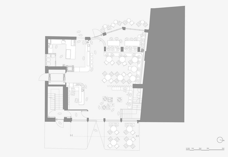 Proposed ground floor plan.