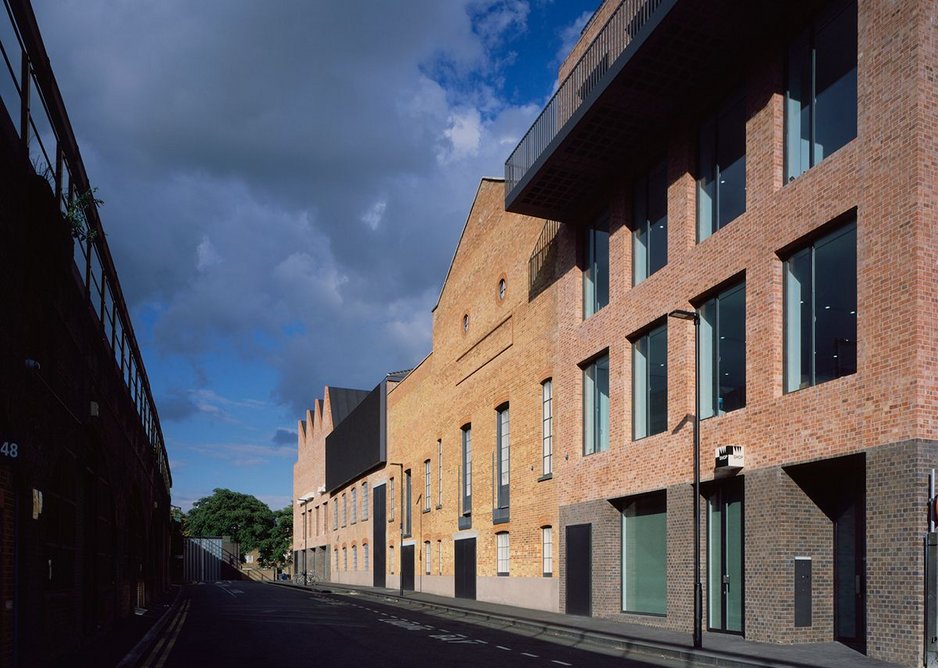 The back of Newport Street Gallery in Vauxhall, London.