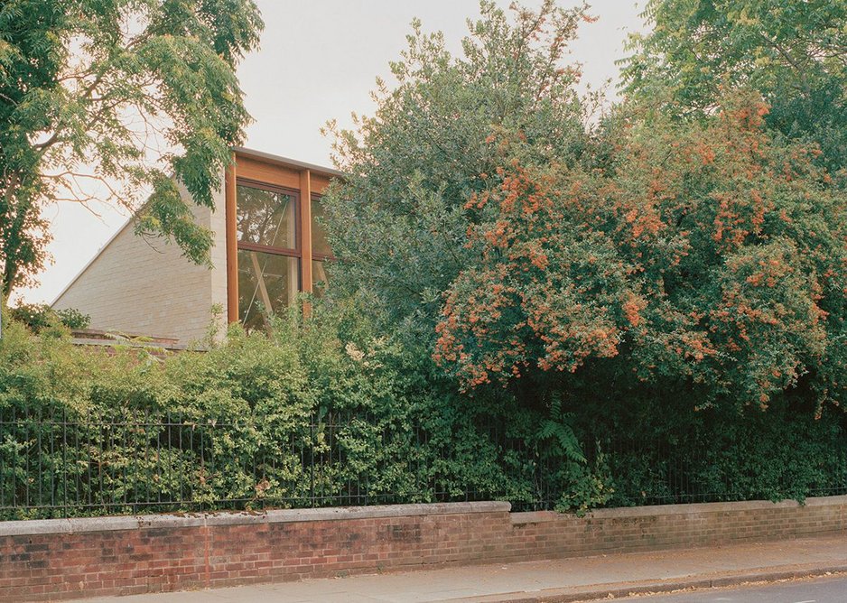 The north elevation pops out from behind South Park’s perimeter planting.