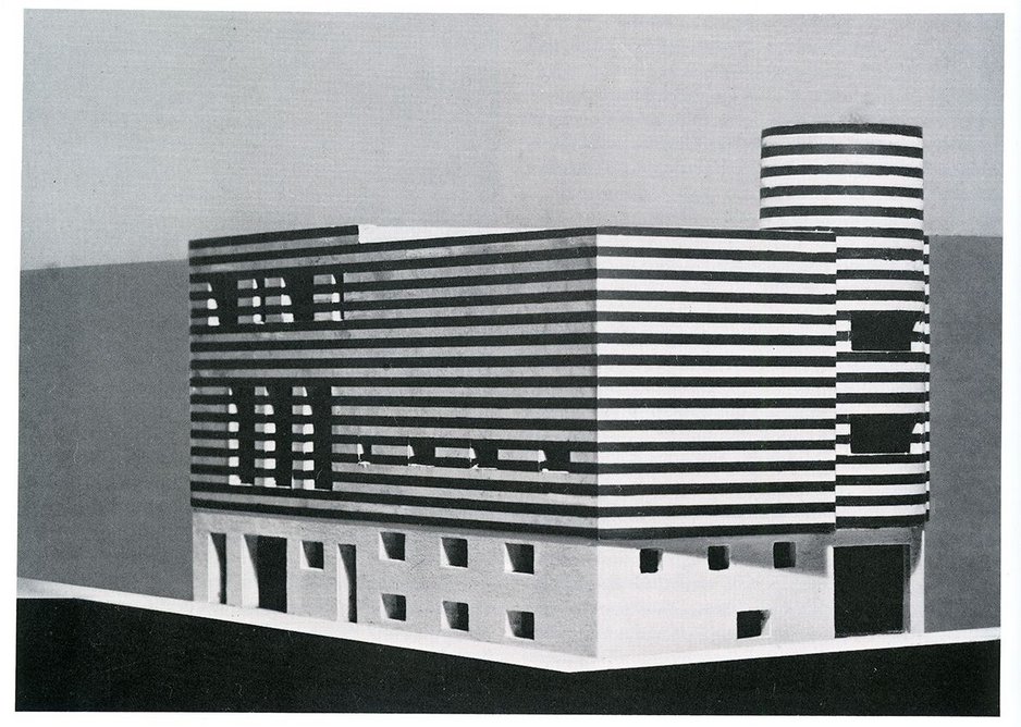 Model Joséphine Baker House in Avenue Bugeaud, París, 1927 by Adolf Loos.