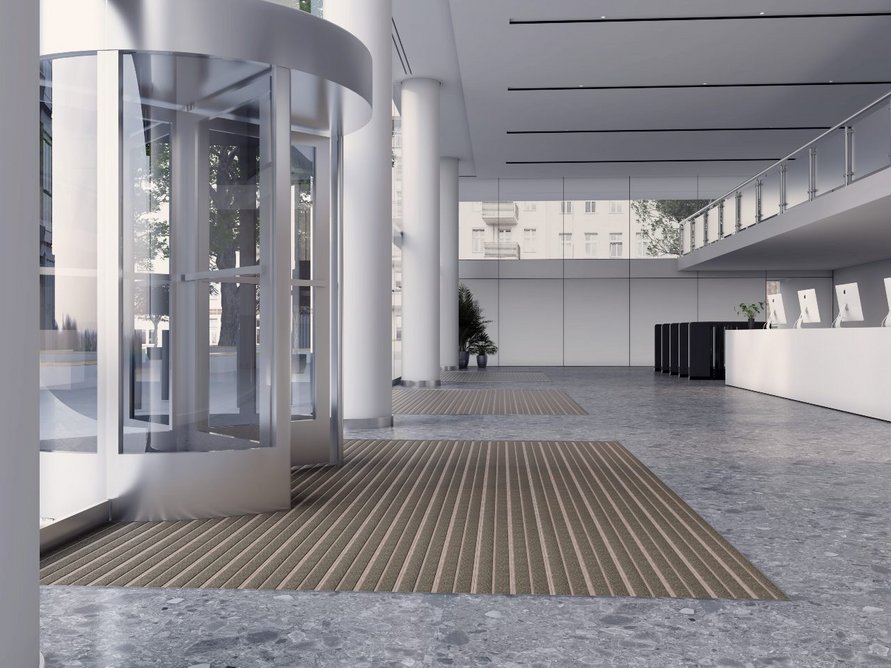 Intraform DM low profile entrance matting comes in four creative options, including the new wood effect finish.
