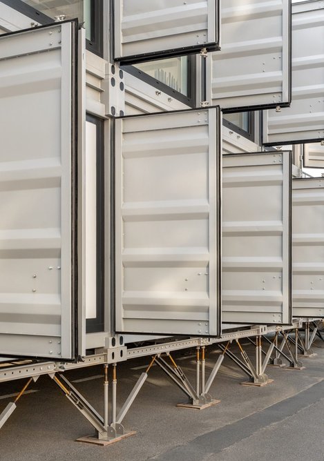 Each MOT unit is made of shipping containers.