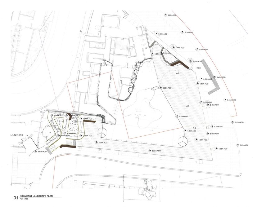 Landscape ground plan by muf architecture/art with additional sketches by Patrick Lynch and Liza Fior. Credit: muf architecture/art