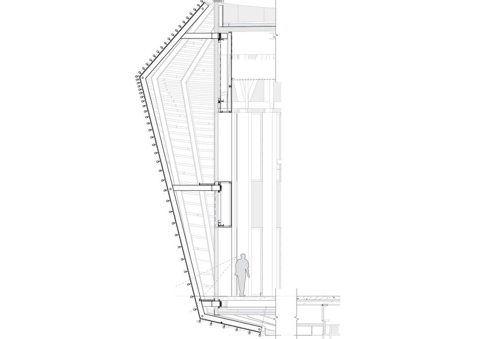 Cinema pipe facade section