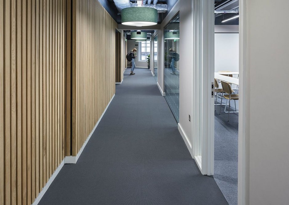 Danfloor’s Nordform Classic XL high performing flat woven carpet at Southbank International School.