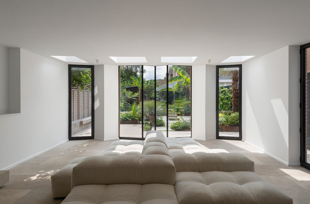 The extension creates a generous new living space.