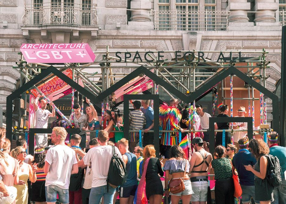 The first LGBT + Pride architecture float, won by Chan and a team in their spare time.