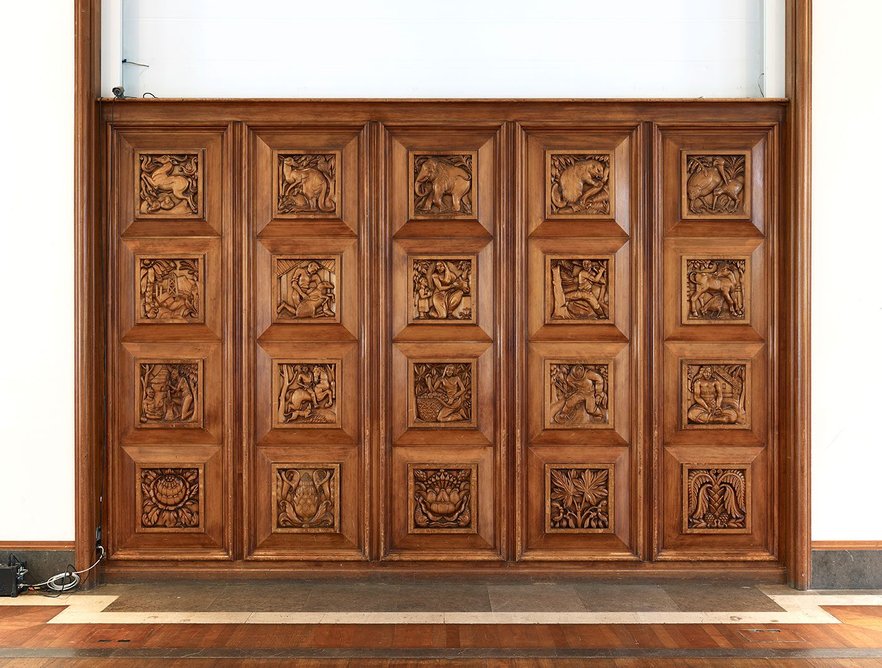 Dominion Screen, located within the Florence Hall at RIBA’s 66 Portland Place London headquarters.