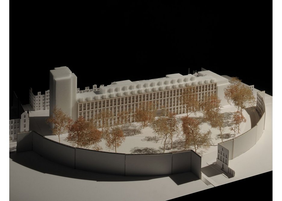 MaccreanorLavington's model of Garden Halls.