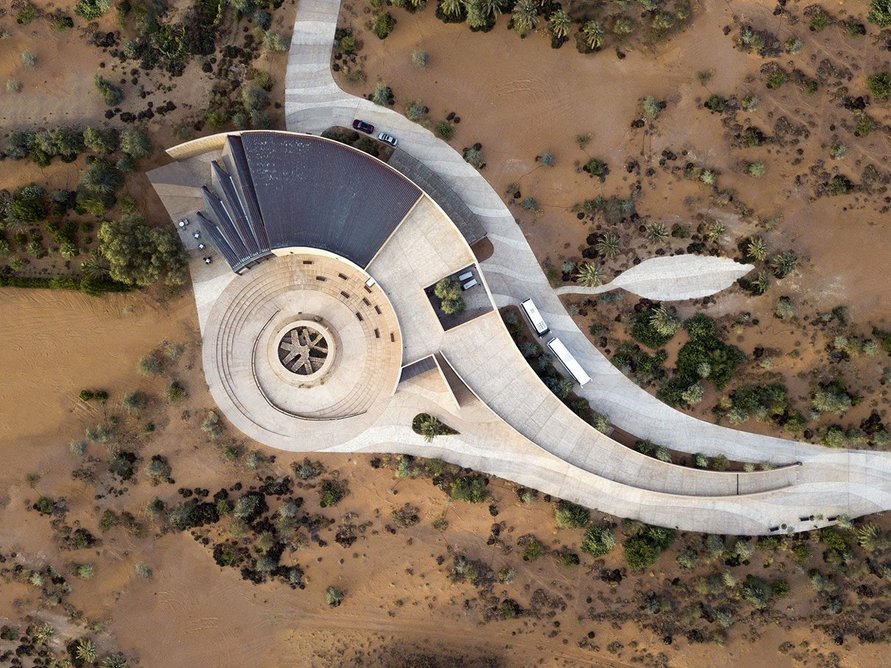 The geometry of Mleiha Archaeological Centre was informed by the landscape, a tomb at its heart and the visitor approach.