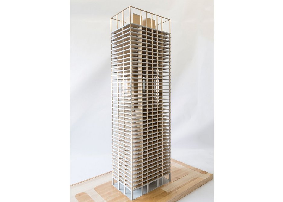 SOM’s research into a composite timber and concrete skyscraper holds the key to reducing embodied energy.