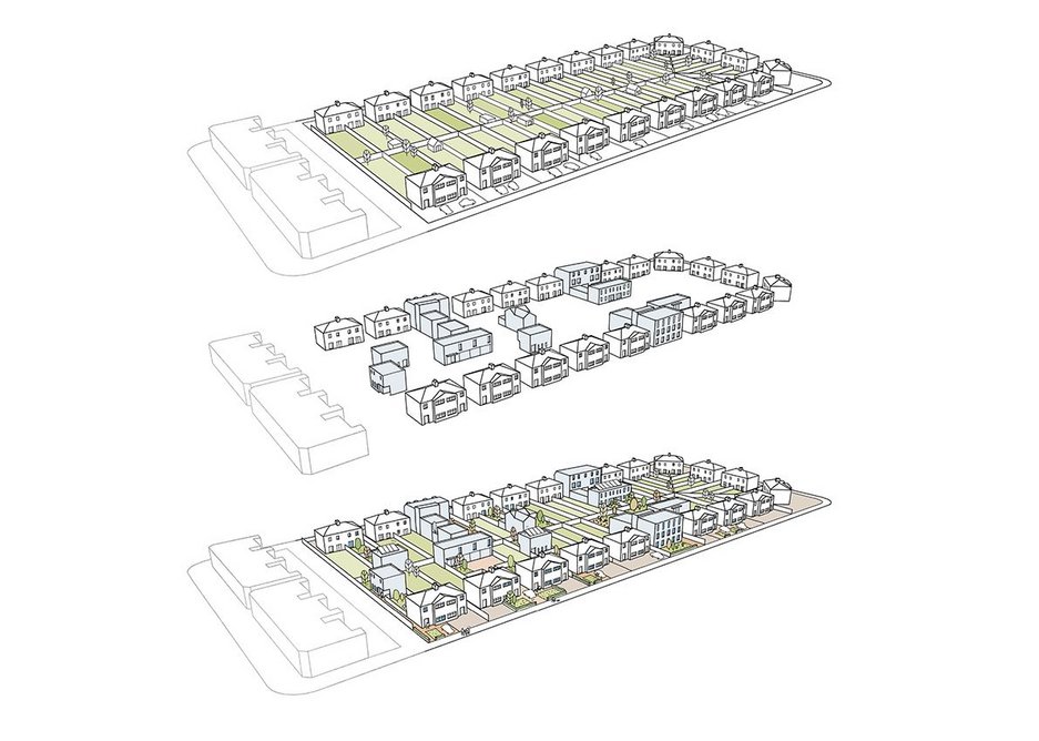 HTA Design's supurbia places intensification in the hands of existing homeowners.