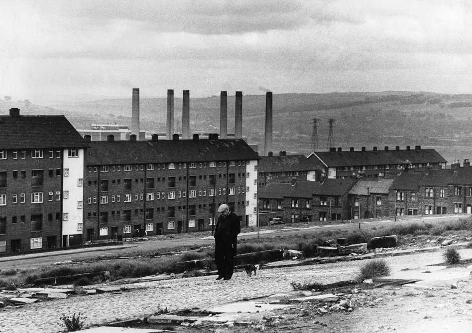 Tim Street-Porter (photographer), Workers’ housing, Newcastle-upon-Tyne, with Dunston Power Station behind.