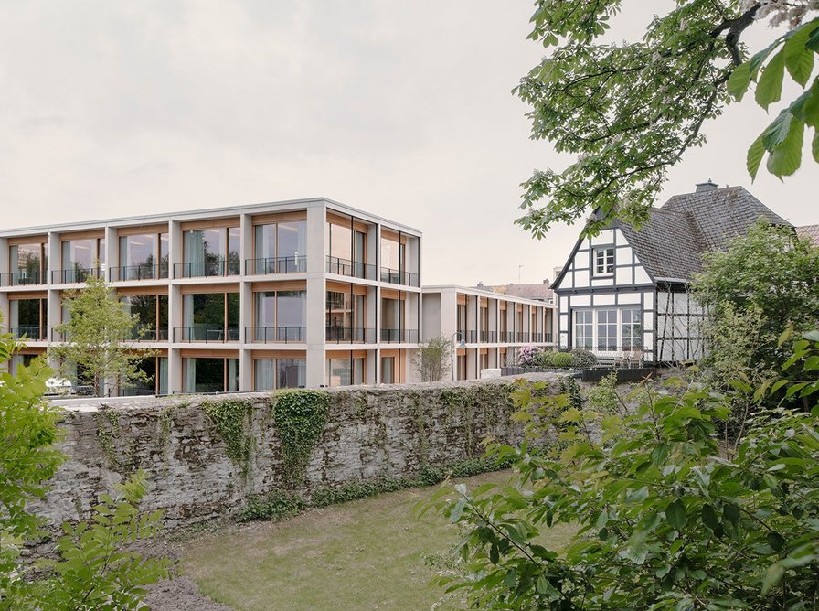 Jacoby Studios, Paderborn, Germany, by David Chipperfield Architects – the new elements create a strong edge for the city of Paderborn.