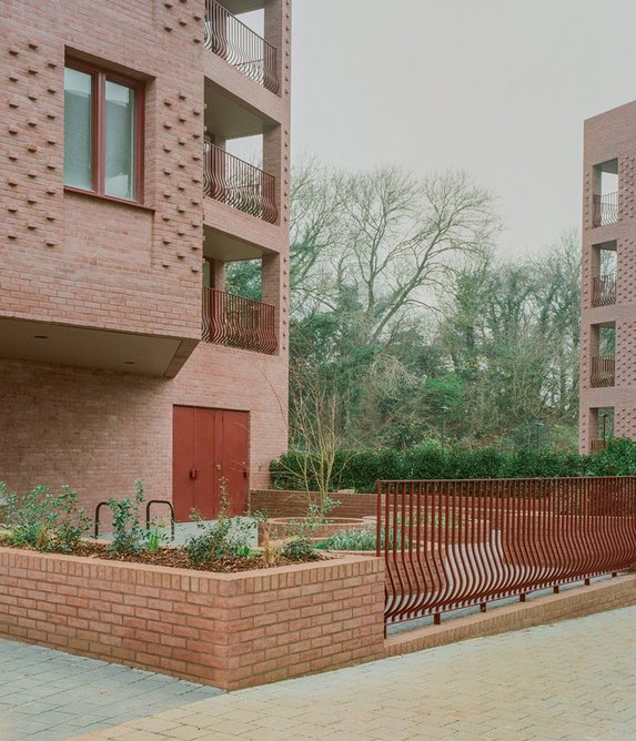 Residents’ terraces are  designed for doorstep play.