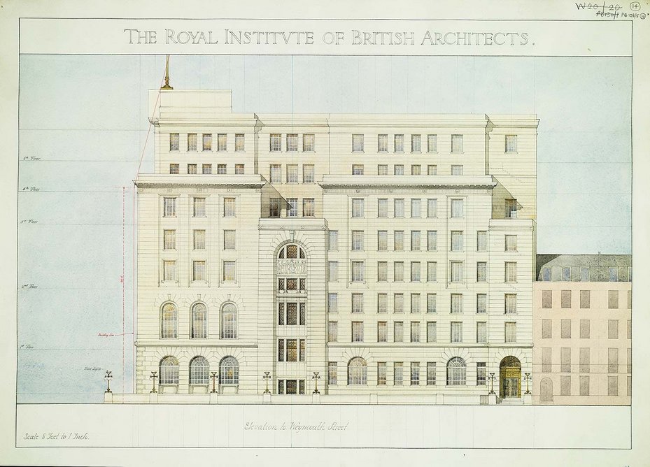 Frank Page Oakley - Entry from Frank Page Oakley for 66 Portland Place competition