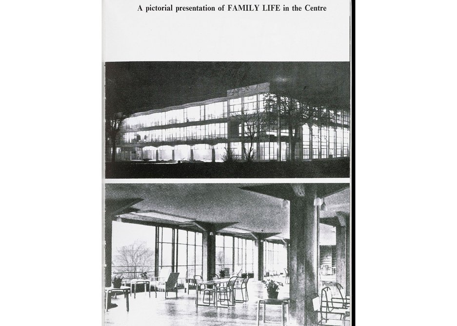 Archive images of the Pioneer Health Centre, Peckham, from the pamphlet ‘Health of the Individual, of the Family, of Society’.
