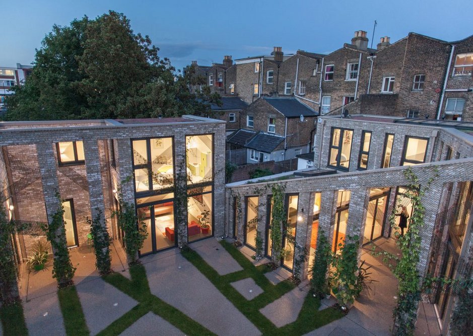 The outside space plays a vital social role at Forest Mews.