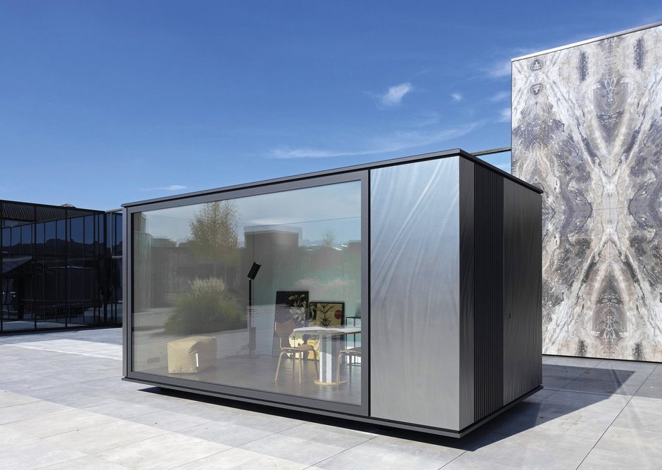 The MA pod: Panoramic glazing connects the occupant with the outdoor environment.