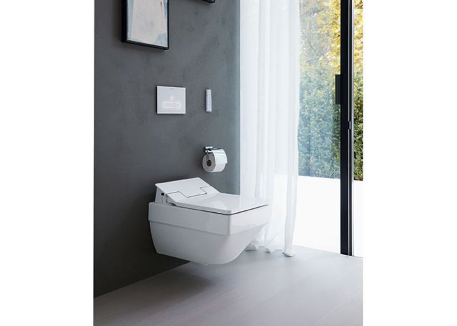 The electronic A2 toilet actuator plates from Duravit's DuraSystem.