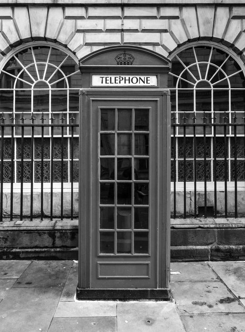 K2 Telephone Box, Liverpool, designed by Giles Gilbert Scott, 1926.