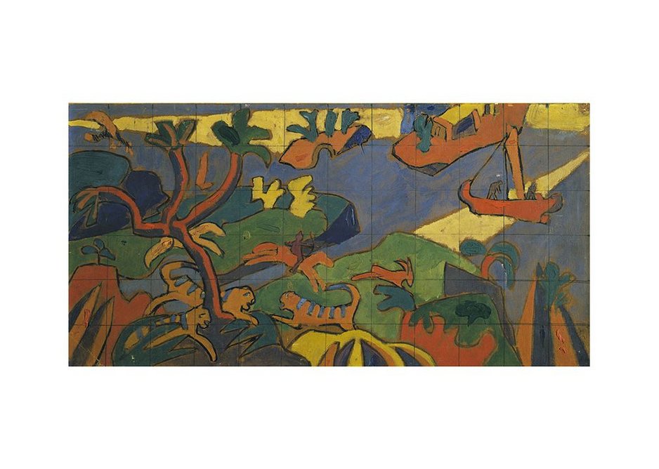 Spencer Gore, Study for a mural decoration for the Cave of the Golden Calf, 1912, Tate Purchased 1961, © Tate, London 2019