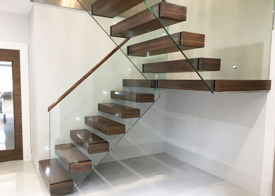 The cantilever staircase has grown in popularity with architects and homeowners alike.