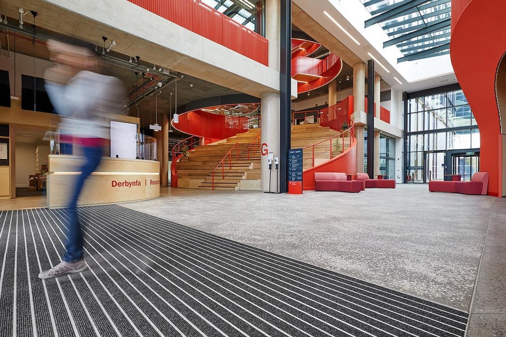 Double-width fibre matting inserts have been designed to provide superior dirt and moisture absorption and retention.