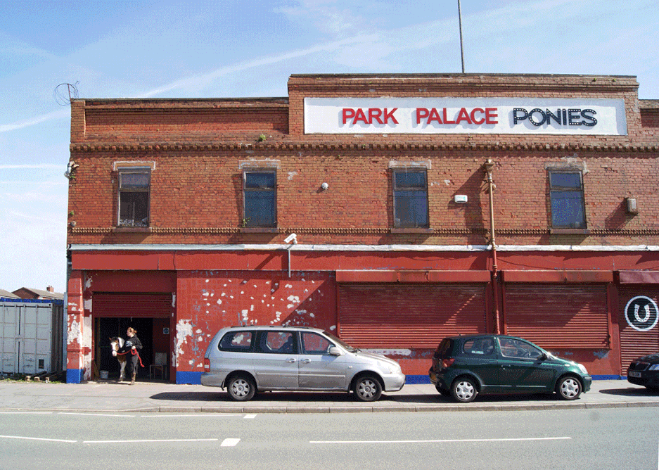 Music hall turned cinema tunred factory turned equestrian centre.