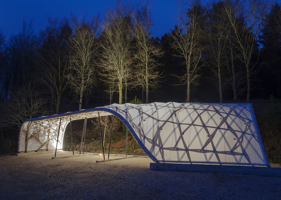Timber Seasoning Shelter by Architectural Association.