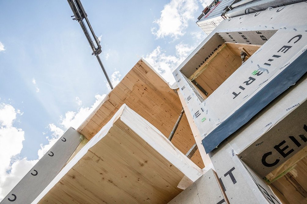 WoodHub, Odense, Denmark, C.F. Møller Architects, 2021–2026. The largest timber building in Denmark, this new government office hub in Odense will house 1,600 public employees.