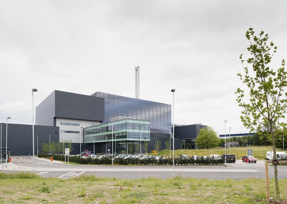 A green foreground set back from the main entrance which can also accommodate HGV’s queuing.