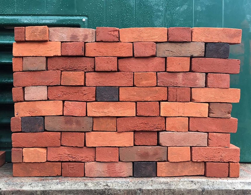 Experiments with different brick hues at Swanage Handmade Bricks.