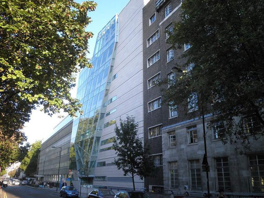Extension to the Great Ormond Street Hospital in London by Llewelyn Davies Yeang, completed in 2012