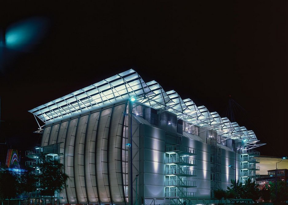 British Pavilion Expo '92 in Seville by Grimshaw Architects.