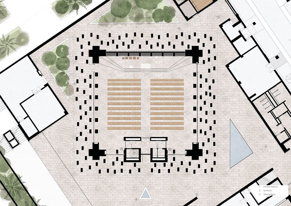 Church ground floor plan.