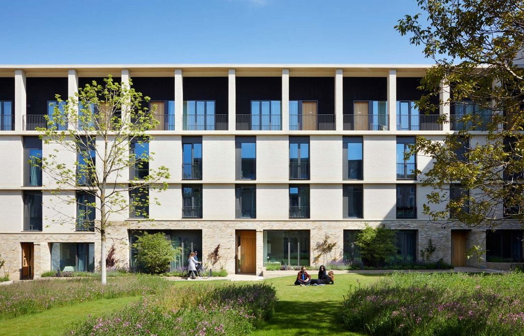 Eddington in Cambridge. 264 highperformance homes for university staff, with generous public realm.