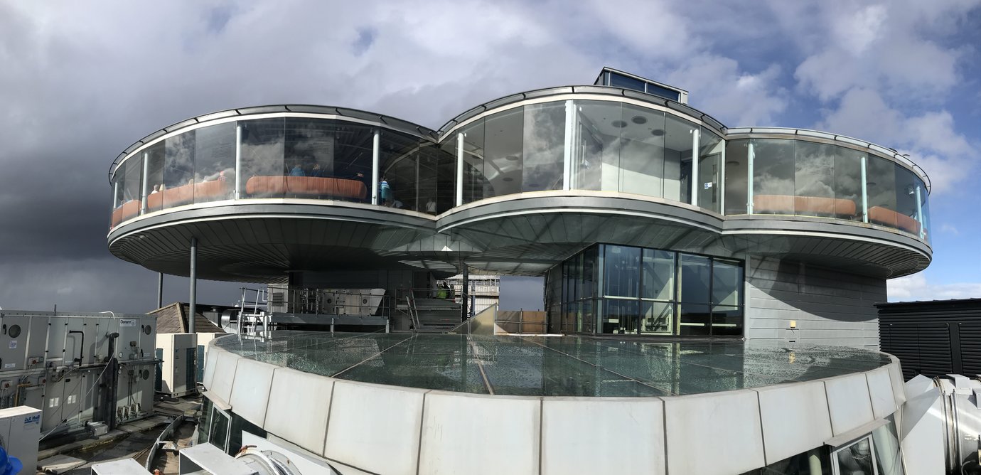 The Gravity Bar Extension triples the footprint of the original bar and required no strengthening work to the 1904-built structure below.