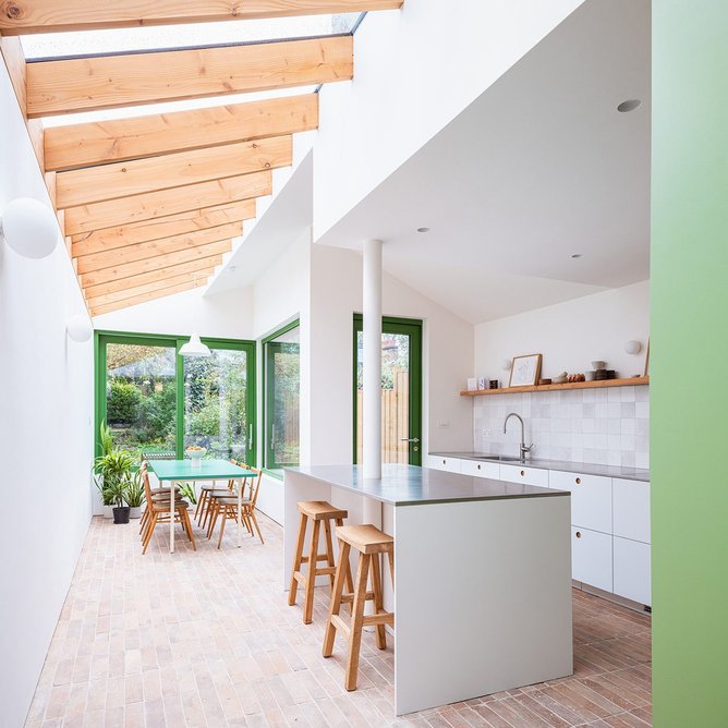 Interior of Delve Architects’ house extension.