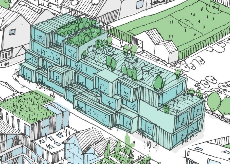 The start-up and innovation centre proposed for MawsonKerr's Shields Road masterplan.