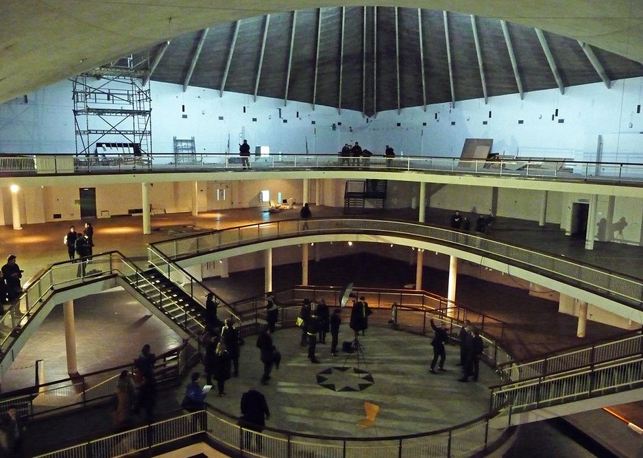 Original internal structure in 2012 before demolition began.