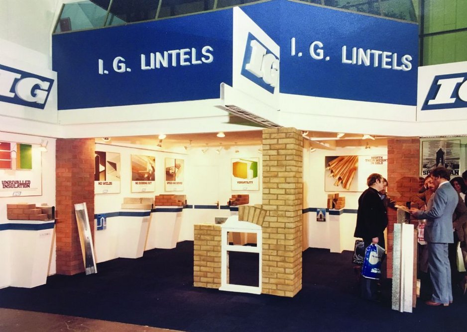 Back in the day: IG Lintels at Interbuild, 1981.