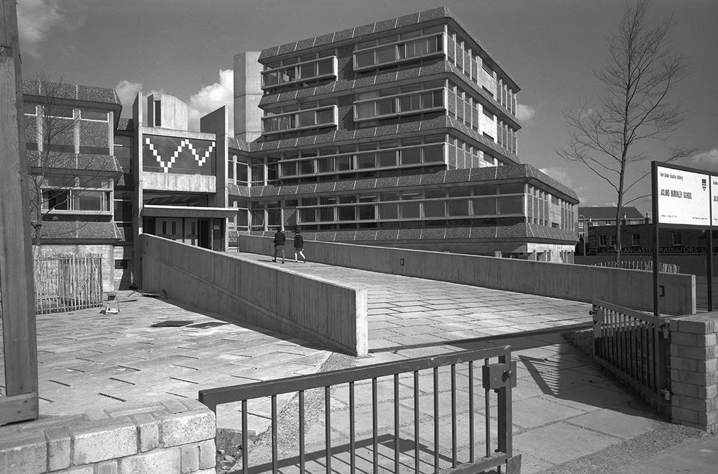 Acland Burghley School, Tufnell Park, Camden, London, 1966. Credit: Eric de Mare/RIBA Collections