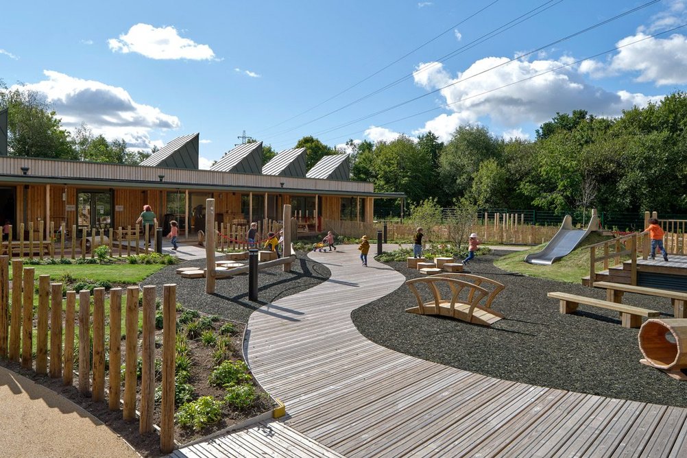University of Staffordshire Woodlands Nursery by Feilden Clegg Bradley Studios. Credit: Daniel Hopkinson